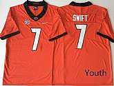 Youth Georgia Bulldogs 7 D'Andre Swift Red Nike College Football Jersey,baseball caps,new era cap wholesale,wholesale hats